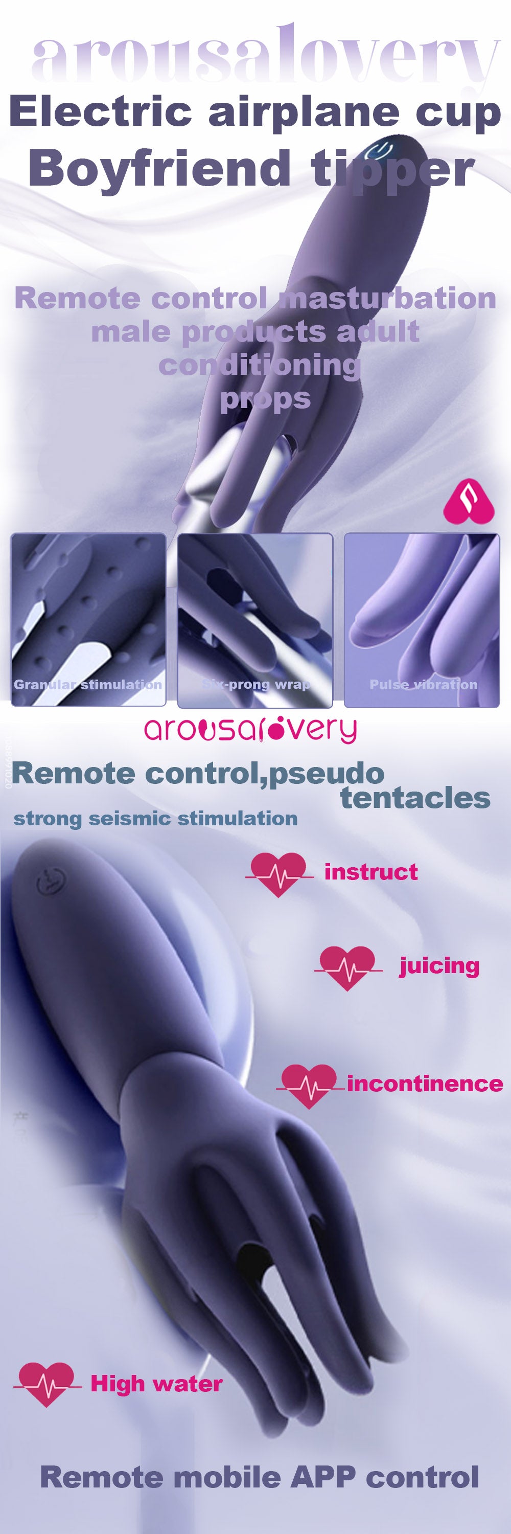 Male Products Electric Airplane Cup Erotic Remote Masturbation