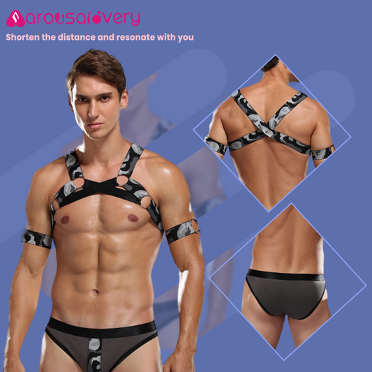 arousalovery-Strappy cop costume Police-themed men's lingerie