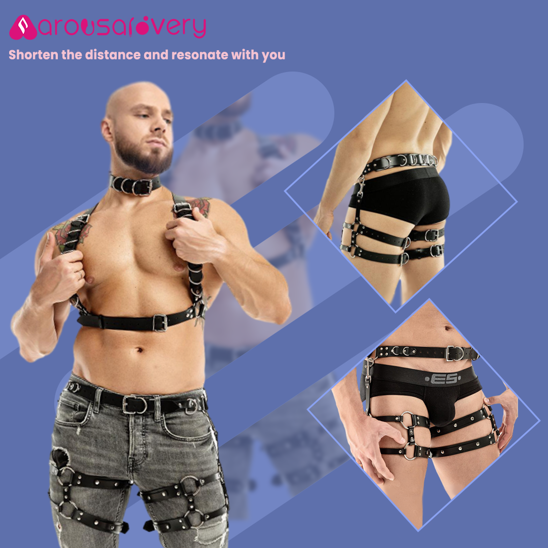 arousalovery-Strappy men's underwear bondage lingerie