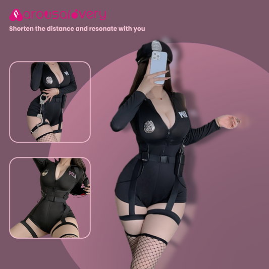 arousalovery-Police Roleplay Fantasy Outfits Uniform Lingerie